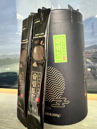 프리마인 자체 기업부설 연구소에서 찾아낸 건강한 수면의 비밀.  슬립토 플러스 30포 — 4점을 준 리뷰어가 2022년 10월 올린 사용 사진