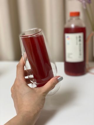 트롯전통식혜 트롯레드비트식혜 1리터 +500리터 — 5점을 준 리뷰어가 2021년 6월 올린 사용 사진