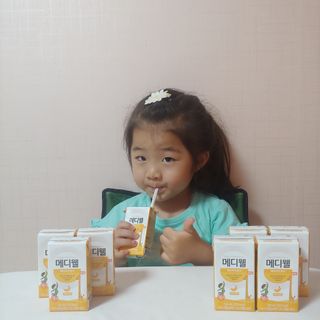 메디웰 페디아드링크 미니 바나나맛 — 5점을 준 리뷰어가 2022년 8월 올린 사용 사진