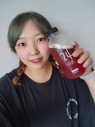 클린24시간 1BOX(5포) + 전용보틀(500ml) — 5점을 준 리뷰어가 2023년 8월 올린 사용 사진