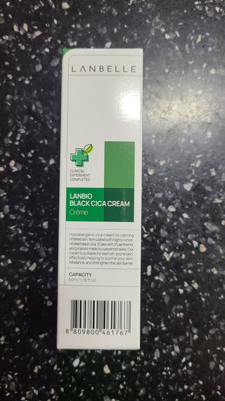 랑벨 랑바이오 블랙 시카 크림 50ml(블랙비 프로폴리스, 시카 4종, 판테놀 10 함유) — 5점을 준 리뷰어가 2022년 5월 올린 사용 사진