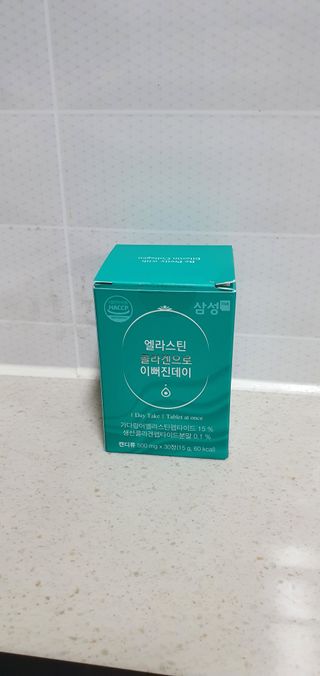 체인미 엘라스틴 콜라겐으로 이뻐진데이 500mg x 30정 — 5점을 준 리뷰어가 2021년 12월 올린 사용 사진