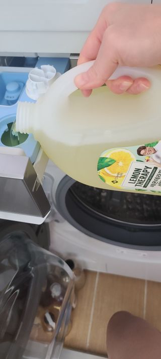 지오클린 레몬테라피 액체세제 2.5L 4개 — 5점을 준 리뷰어가 2022년 8월 올린 사용 사진