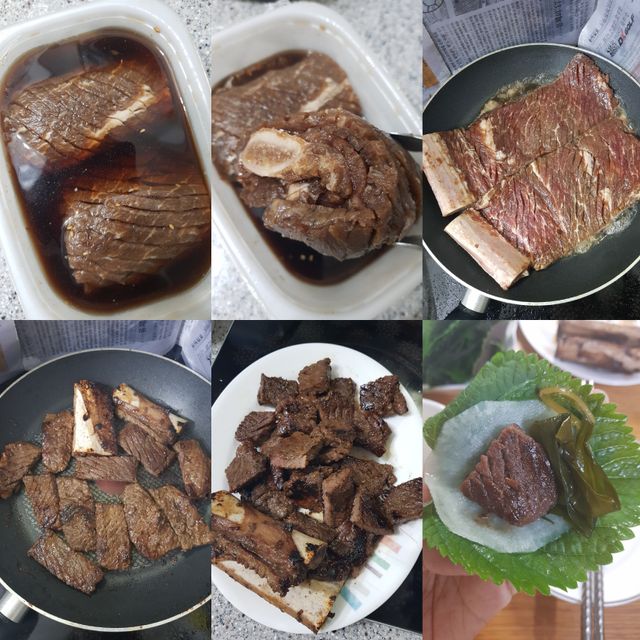 초원 수제양념 소갈비 2인분 리뷰 사진