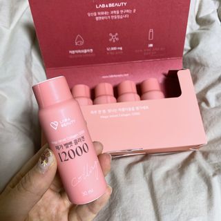 랩앤뷰티 메가 벨벳 콜라겐 12000 — 4점을 준 리뷰어가 2021년 5월 올린 사용 사진