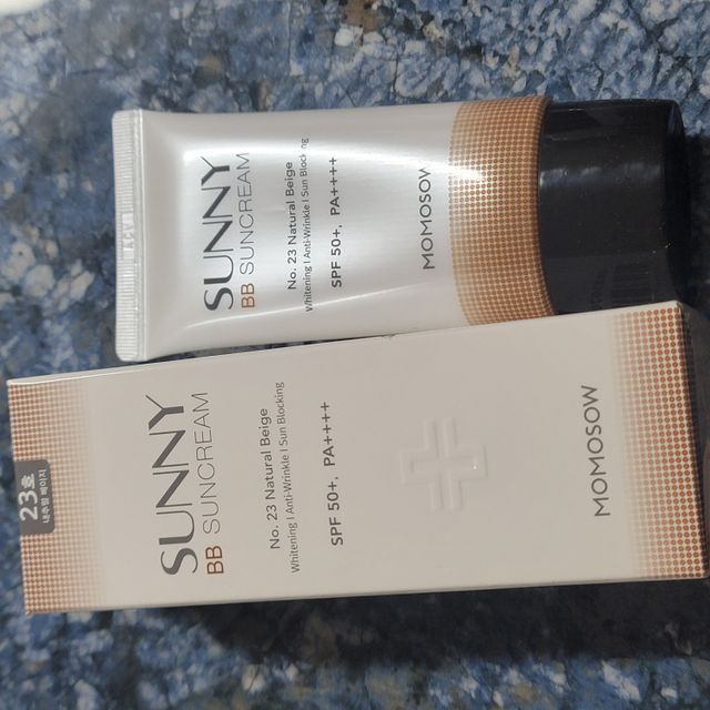 모모쏘우 비비 선크림 40ml 리뷰 사진