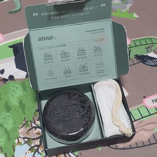 free [아토르] 9종 임상완료 아토르 다름 샴푸바_블랙  프리미엄 두피 케어 샴푸바 — 5점을 준 리뷰어가 2023년 11월 올린 사용 사진