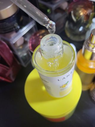랑벨 비타 에너지 잡티 앰플 50ml 고농축 비타민, 저자극, 수분 촉촉, 미백 앰플 — 5점을 준 리뷰어가 2022년 4월 올린 사용 사진