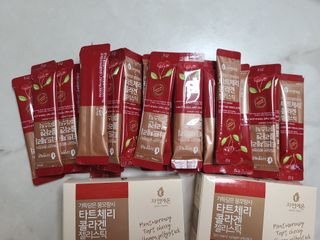 자연에온 가득담은 몽모랑시 타트체리 콜라겐 젤리스틱 — 5점을 준 리뷰어가 2021년 1월 올린 사용 사진