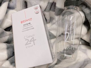 클린24시간 1BOX(5포) + 전용보틀(500ml) — 5점을 준 리뷰어가 2022년 8월 올린 사용 사진
