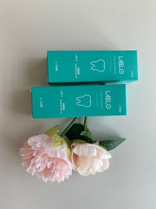 치과에서 쓰는 치약 _ 라벨제로 저불소 꼬마, 키즈, 유아, 베이비, 주니어 안전한 어린이치약 — 5점을 준 리뷰어가 2022년 12월 올린 사용 사진