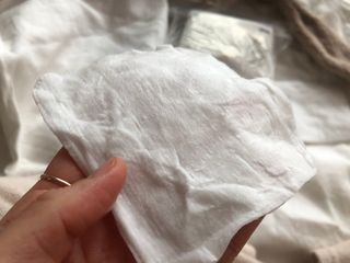 디어엘로디 프리미엄 유기농 베이비 솜티슈 40매 3 + 1 PACK — 5점을 준 리뷰어가 2021년 3월 올린 사용 사진