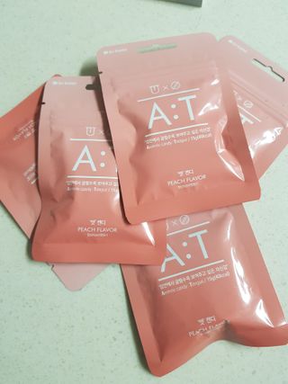 입 냄새 완화에 도움을 주는 에티켓 캔디 복숭아맛 앳캔디 — 5점을 준 리뷰어가 2021년 1월 올린 사용 사진