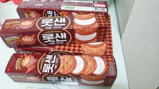 롯데제과 롯샌 카페크런치 — 4.5점을 준 리뷰어가 2021년 10월 올린 사용 사진