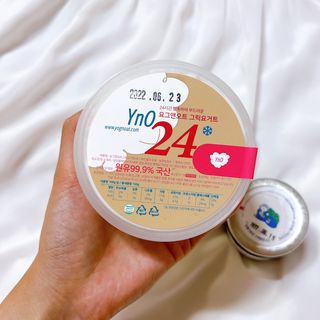 요그앤오트 그릭요거트 24 150g +  그릭요거트 48 150g + 블루베리 콤포트 — 5점을 준 리뷰어가 2022년 6월 올린 사용 사진