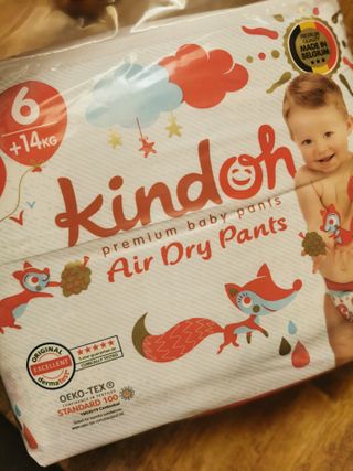 킨도 프리미엄 에어드라이v2 팬티형 기저귀 — 5점을 준 리뷰어가 2021년 7월 올린 사용 사진