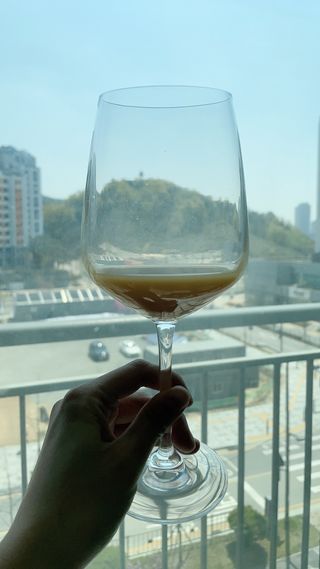 H365 [Kaskein Luomutyrniglögi] 핀란드 전통 무알콜 멀드와인 시벅톤 글로기 — 3.5점을 준 리뷰어가 2021년 4월 올린 사용 사진