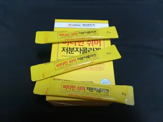 자연에온 경남제약 비타민 쉬머 저분자콜라겐 20g x 30포 — 5점을 준 리뷰어가 2021년 12월 올린 사용 사진
