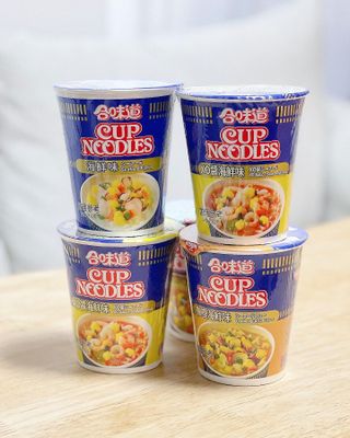 NISSIN 닛신 컵누들  4종 - 씨푸드오리지날, 씨푸드 스파이시, 씨푸드 커리, 씨푸드 XO소스 — 3점을 준 리뷰어가 2021년 10월 올린 사용 사진