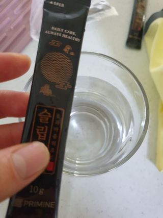 프리마인 자체 기업부설 연구소에서 찾아낸 건강한 수면의 비밀.  슬립토 플러스 30포 — 3점을 준 리뷰어가 2021년 9월 올린 사용 사진