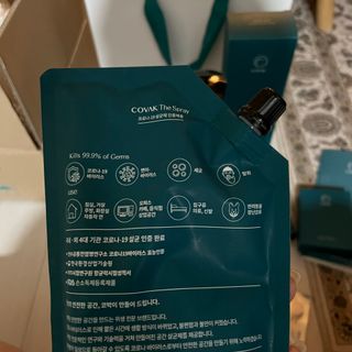 코박 스프레이 살균 선물세트 (살균스프레이+스페이스살균제+쇼핑백) — 5점을 준 리뷰어가 2022년 4월 올린 사용 사진