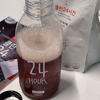 클린24시간 1BOX(5포) + 전용보틀(500ml) — 5점을 준 리뷰어가 2022년 8월 올린 사용 사진