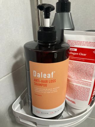 달리프 진저 베러 퍼퓸 탈모 완화 샴푸 1000ml 향 3종 — 5점을 준 리뷰어가 2021년 2월 올린 사용 사진