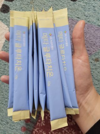 메타웰빙 GC녹십자웰빙 메타 글루타치온 — 4.5점을 준 리뷰어가 2022년 9월 올린 사용 사진