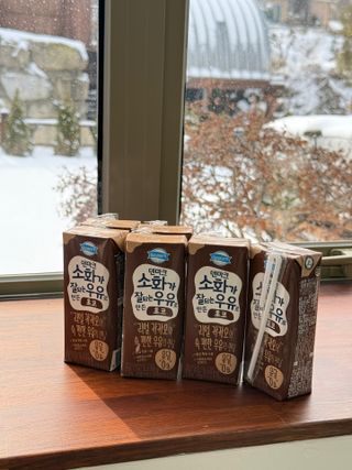 [구매평]덴마크 소화가 잘되는 우유로 만든 초코, 190ml, 24개 — 5점을 준 리뷰어가 2025년 2월 올린 사용 사진