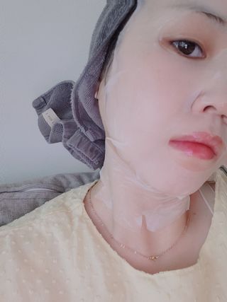 태그스킨 4스텝 주름개선 피부미백 영양 마스크팩 3개 세트(최신버전) — 5점을 준 리뷰어가 2022년 6월 올린 사용 사진