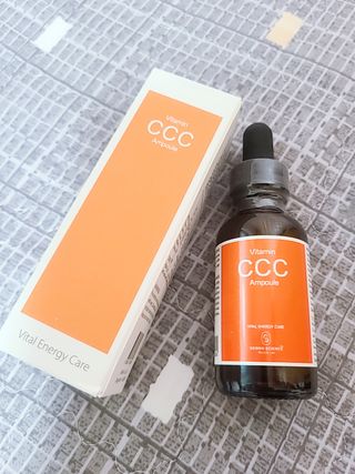 더마 사이언스 비타민 CCC 앰플 기미 브라이트닝 세럼 30ml — 5점을 준 리뷰어가 2021년 8월 올린 사용 사진