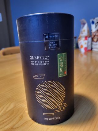 프리마인 자체 기업부설 연구소에서 찾아낸 건강한 수면의 비밀.  슬립토 플러스 30포 — 5점을 준 리뷰어가 2022년 6월 올린 사용 사진