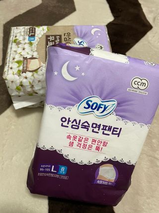 LG유니참 쏘피SOFY [SOFY] 안심숙면팬티/무표백속커버 — 4점을 준 리뷰어가 2021년 4월 올린 사용 사진