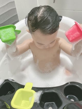 버블데이 배쓰밤 거품입욕제 버블바 6종 — 5점을 준 리뷰어가 2021년 8월 올린 사용 사진