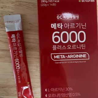 메타아르기닌 GC녹십자웰빙 메타 아르기닌 6000 플러스 오르니틴 — 5점을 준 리뷰어가 2022년 6월 올린 사용 사진