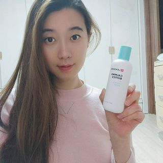 리더스코스메틱 리더스 카밍 바이오틱스 에센스 워터 — 5점을 준 리뷰어가 2021년 1월 올린 사용 사진