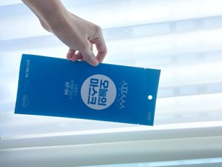 [심폐소생소] KF94 오늘의 마스크 대형 — 5점을 준 리뷰어가 2021년 10월 올린 사용 사진