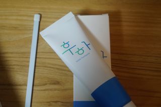 [심폐소생소] 무불소 임산부 천연 치약 — 5점을 준 리뷰어가 2021년 9월 올린 사용 사진