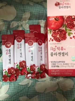 함초록 Rg+ 석류콜라겐젤리 — 5점을 준 리뷰어가 2021년 3월 올린 사용 사진