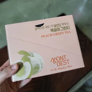 몽베스트 위드더 블랜딩 하우스 _복숭아 그린티 — 5점을 준 리뷰어가 2023년 1월 올린 사용 사진
