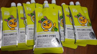 일동제약 마이니 마이니 쏙빠진 곤약젤리 — 5점을 준 리뷰어가 2021년 2월 올린 사용 사진