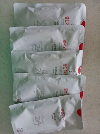 클린24시간 1BOX(5포) + 전용보틀(500ml) — 5점을 준 리뷰어가 2023년 6월 올린 사용 사진