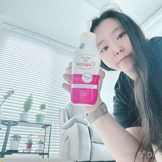 카프리나 프레쉬 산양밀크 모이스춰라이징 바디로션 350ml(오키드향) — 4점을 준 리뷰어가 2023년 3월 올린 사용 사진