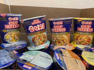 NISSIN 닛신 컵누들  4종 - 씨푸드오리지날, 씨푸드 스파이시, 씨푸드 커리, 씨푸드 XO소스 — 3.5점을 준 리뷰어가 2023년 1월 올린 사용 사진