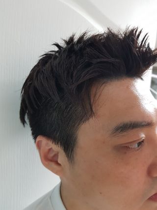 [갸스비] 곱슬 머리부터 파마까지 남자의 컬을 위한 갸스비 컬크림 — 5점을 준 리뷰어가 2021년 5월 올린 사용 사진