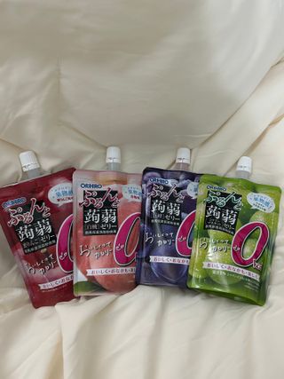ORIHIRO 오리히로 곤약젤리 제로칼로리 130g 4종 4팩(맛별로 1팩씩) — 5점을 준 리뷰어가 2023년 3월 올린 사용 사진