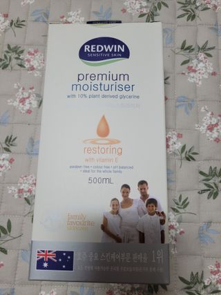H365 Redwin Premium Moisturiser 레드윈 프리미엄 모이스춰라이저 500ml — 5점을 준 리뷰어가 2021년 4월 올린 사용 사진