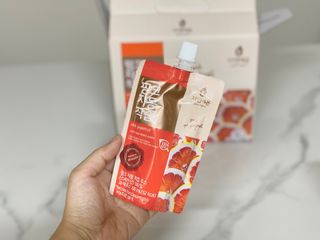 자연에온 핑크 자몽 착즙 100mL 10개입 1BOX +가 득담은 자몽 콜라겐 젤리스틱 1BOX — 5점을 준 리뷰어가 2021년 6월 올린 사용 사진