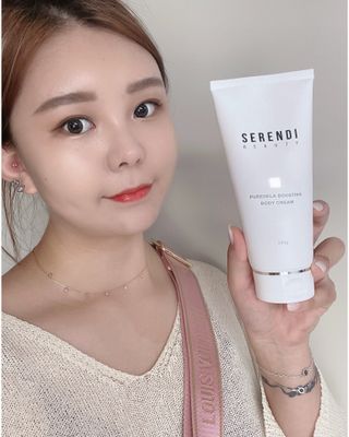 세렌디뷰티 퓨어델라 부스팅 바디크림 — 5점을 준 리뷰어가 2021년 8월 올린 사용 사진