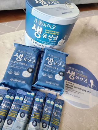 서울약사신협_프로바이오생유산균_2.5G x 100포 — 5점을 준 리뷰어가 2021년 3월 올린 사용 사진